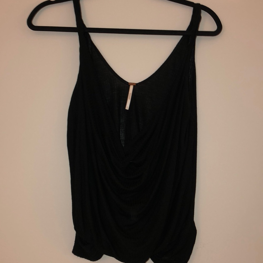Free People black knot low cut tank top